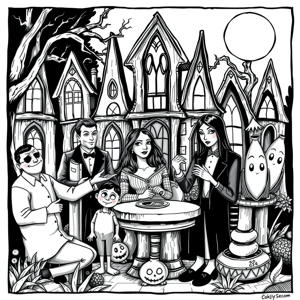 Addams Family coloring page