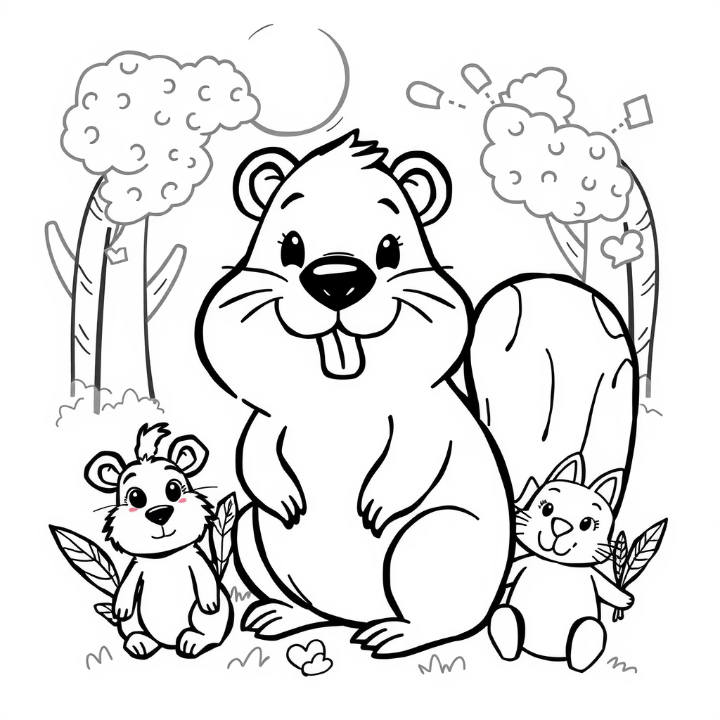 Beaver and Animal Friends 1