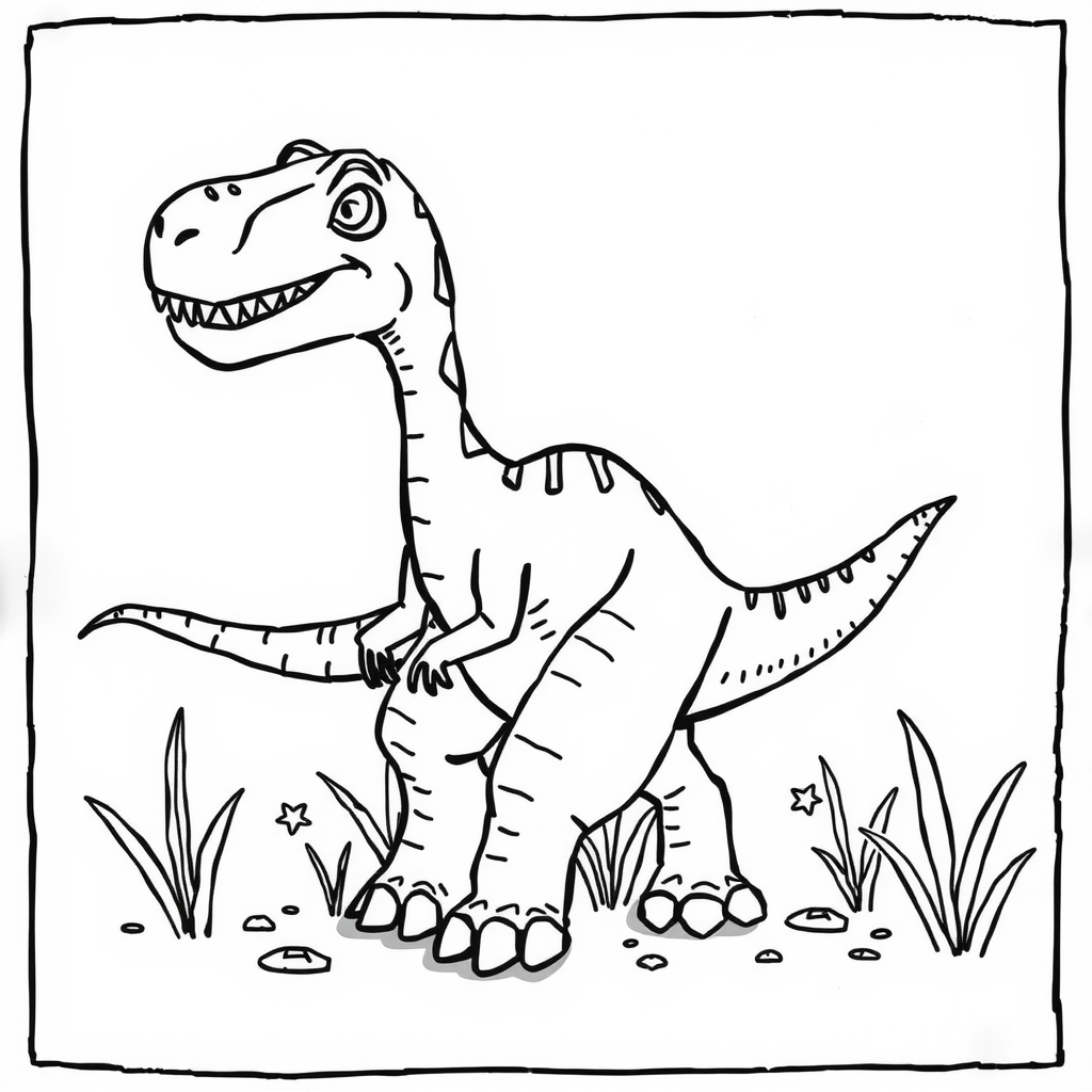 Cartoon Velociraptor 1