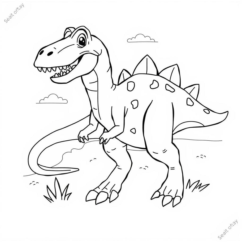 Cartoon Velociraptor