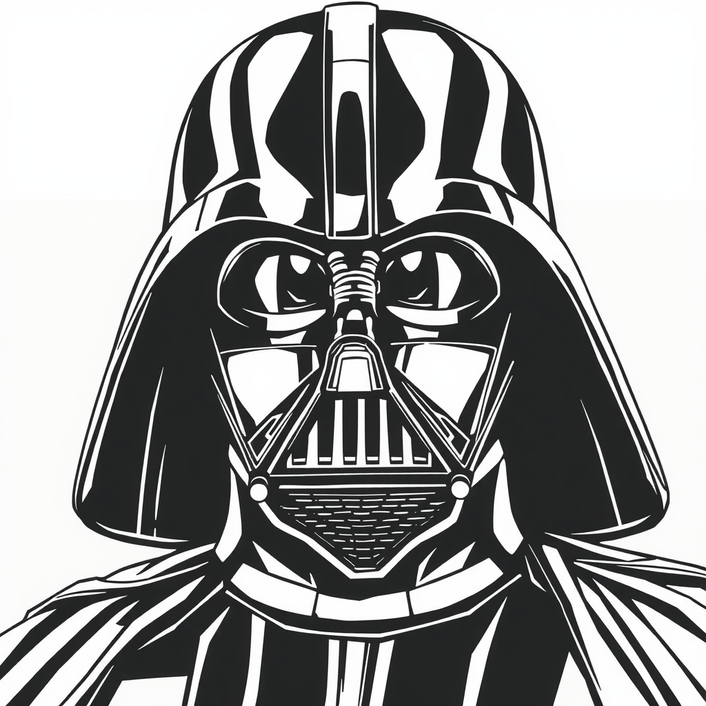 Detailed Darth Vader Portrait 1