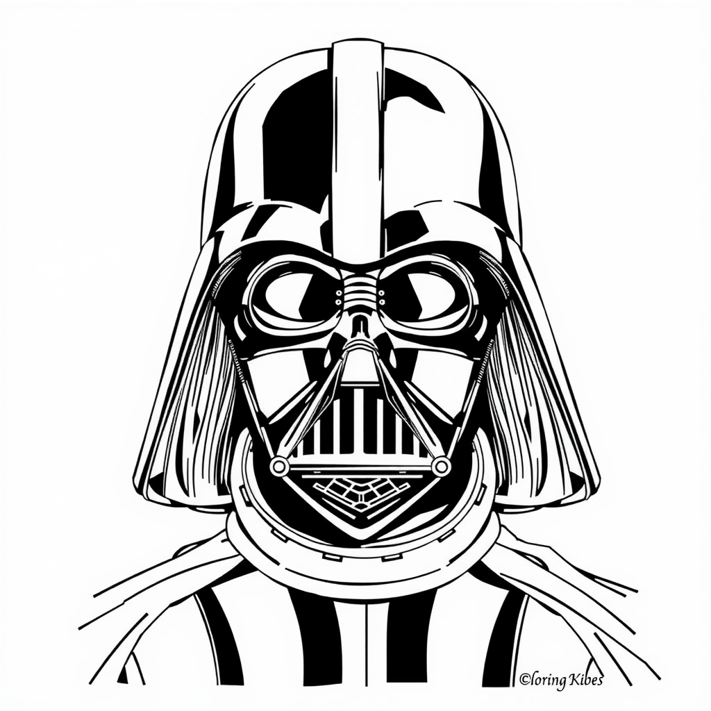 Detailed Darth Vader Portrait