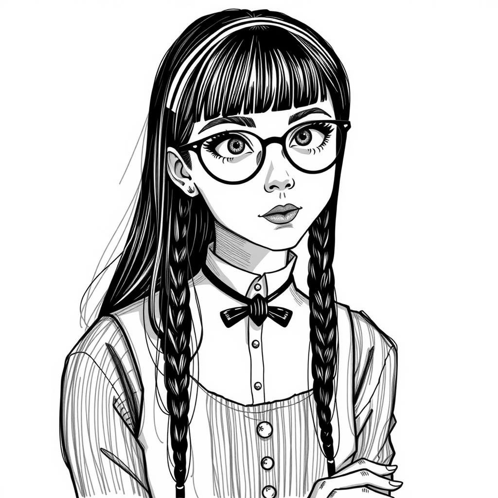 Modern Wednesday Addams