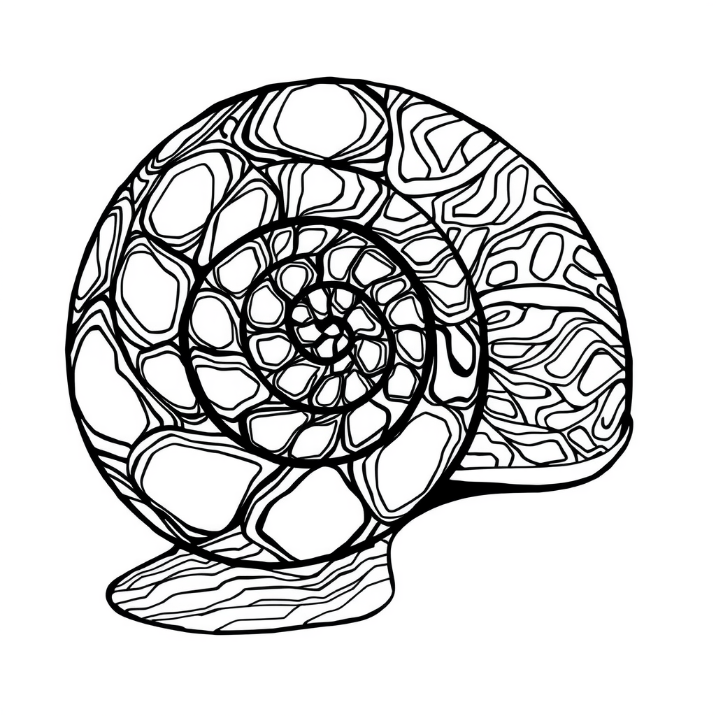 Patterned Snail Shell 1