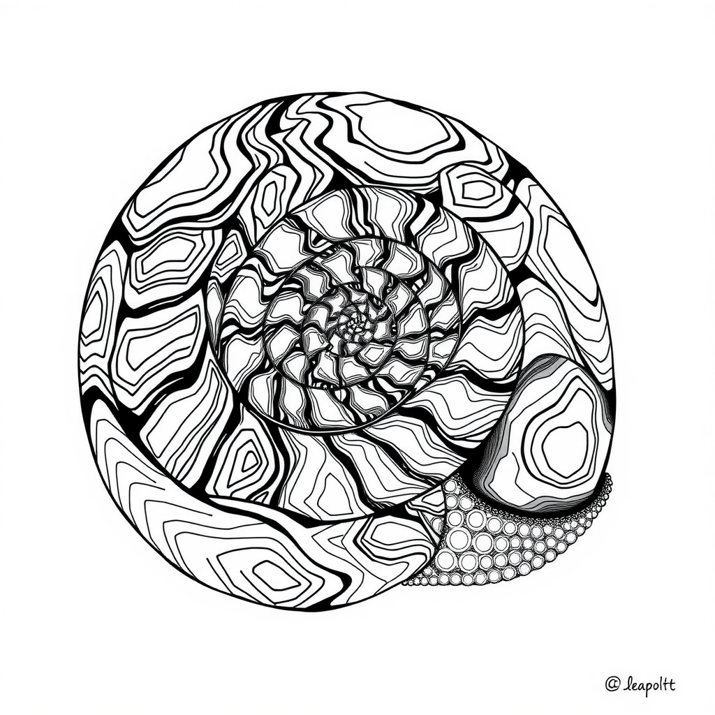 Patterned Snail Shell