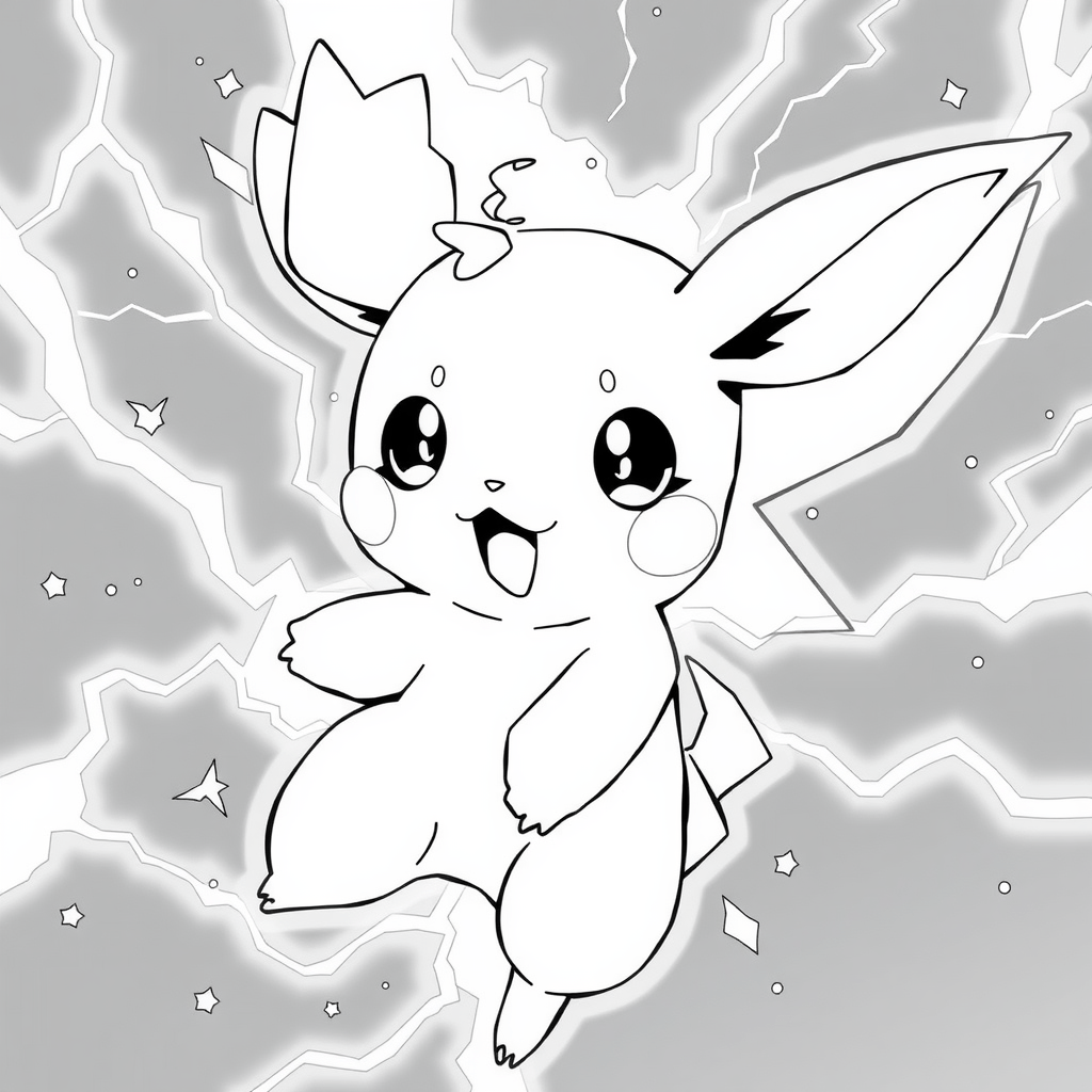 Pichu Using Electric Powers 1