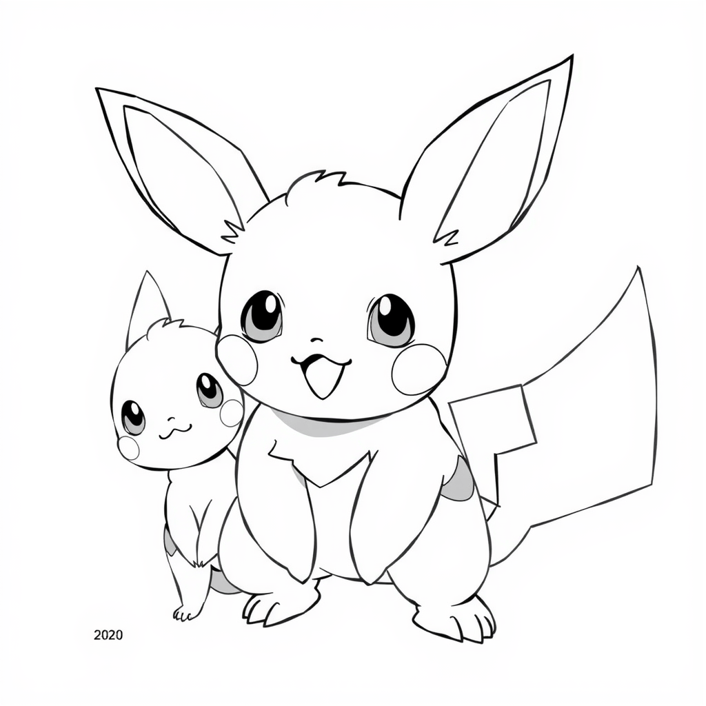 Pichu with Other Pokemon 1