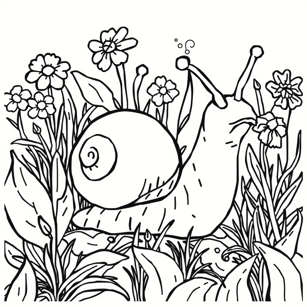 Snail in the Garden 1