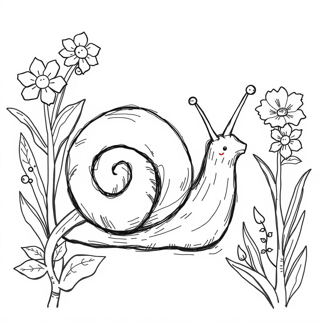 Snail in the Garden