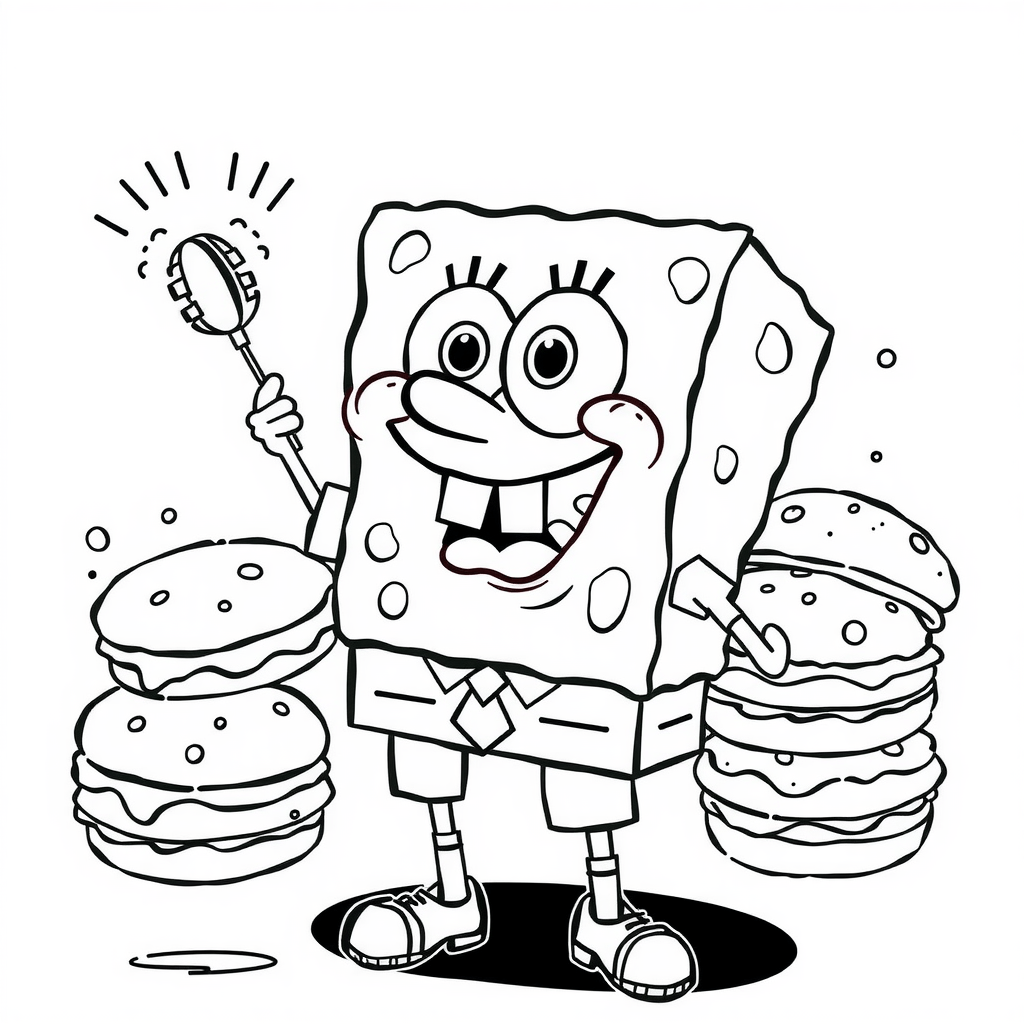 SpongeBob Flipping Krabby Patties